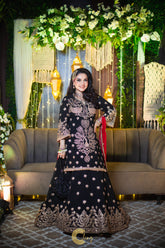 Black Embroidered Suit